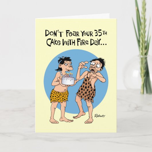 Carte Funny 35e anniversaire (Devant)
