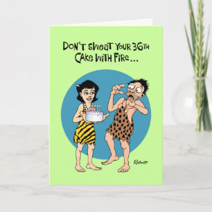 Carte Funny 36e anniversaire