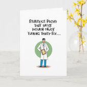 Carte Funny 36e anniversaire (Fleur jaune)