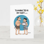 Carte Funny 38e anniversaire (Fleur jaune)