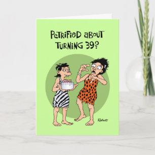 Carte Funny 39e anniversaire
