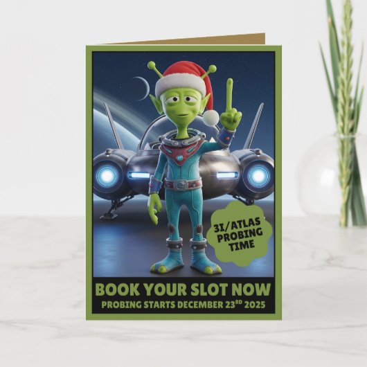 Carte Funny 3I/ATLAS probing time card (Devant)