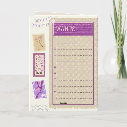 Carte Funny 40e anniversaire (Dos)