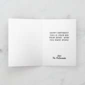 Carte Funny 40e anniversaire Parties scintillant rose pe (Intérieur)