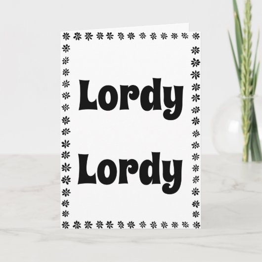 Carte Funny 40th Birthday (Devant)