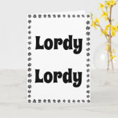 Carte Funny 40th Birthday (Fleur jaune)