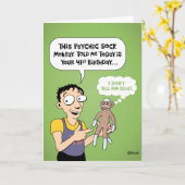 Carte Funny 41e anniversaire (Fleur jaune)