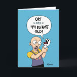 Carte Funny 44th Birthday Card<br><div class="desc">Funny 44th Birthday Greeting Card pour un homme qui se bat pour vieillir</div>