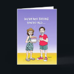 Carte Funny 45th Birthday Card<br><div class="desc">Drôle 45e anniversaire Carte de voeux pour un homme ou une femme qui a 45 ans</div>