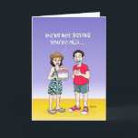 Carte Funny 45th Birthday Card<br><div class="desc">Drôle 45e anniversaire Carte de voeux pour un homme ou une femme qui a 45 ans</div>