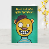 Carte Funny 49th Birthday Card (Fleur jaune)