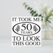 Carte Funny 50e anniversaire (Debout devant)