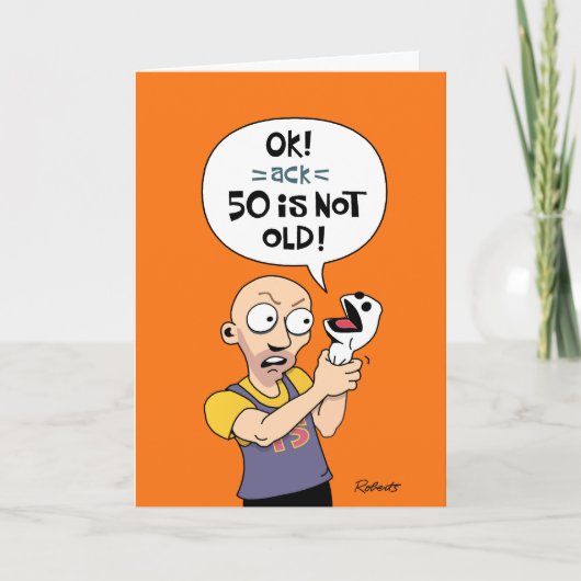 Carte Funny 50e anniversaire (Devant)