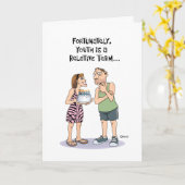 Carte Funny 50e anniversaire (Fleur jaune)