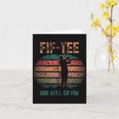 Carte Funny 50e Anniversaire Golf Pun Golfing 50 ans G (Fleur jaune)