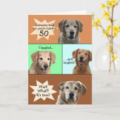 Carte Funny 50th Birthday Card (Fleur jaune)
