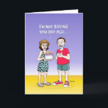 Carte Funny 50th Birthday Card<br><div class="desc">Drôle 50e anniversaire Carte de voeux pour un homme qui a 50 ans. EXTÉRIEUR : Je ne dis pas que vous êtes vieux. . . INSIDE : Mais vos bougies coûtent plus cher que votre gâteau d'anniversaire ! — Joyeux 50ème anniversaire</div>