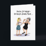 Carte Funny 50th Birthday Card for Women<br><div class="desc">Carte de voeux humoristique du 50e anniversaire pour une femme de 50 ans</div>