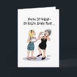 Carte Funny 50th Birthday Card for Women<br><div class="desc">Carte de voeux humoristique du 50e anniversaire pour une femme de 50 ans</div>