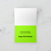 Carte Funny 50th Birthday Greeting card (Intérieur)