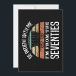 Carte Funny 50th Birthday I’m From The 1970s<br><div class="desc">Idée cadeau d'humour d'anniversaire qui dit "Sois patient avec moi,  je viens du les années 70". Un grand cadeau pour maman ou papa fêtant leur 50e anniversaire !</div>