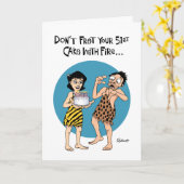 Carte Funny 51ème anniversaire (Fleur jaune)