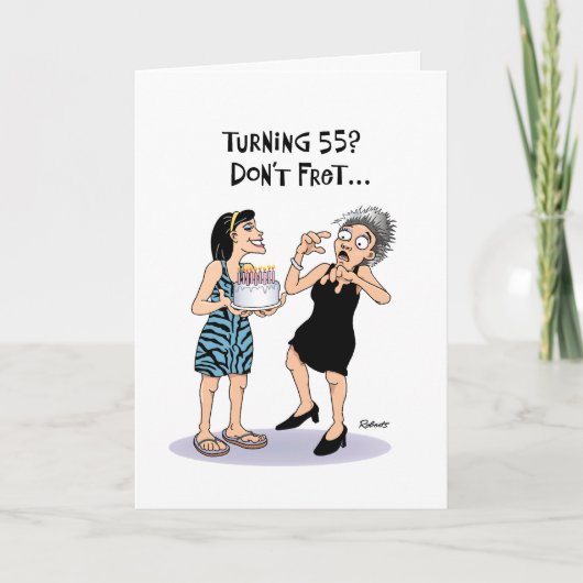 Carte Funny 55e anniversaire (Devant)