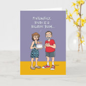 Carte Funny 55e anniversaire (Fleur jaune)