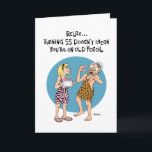 Carte Funny 55th Birthday Card<br><div class="desc">Drôle 55e anniversaire Carte de voeux pour homme de 55 ans</div>