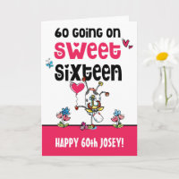 Funny 60 Se Déroulent En Sweet sixteen Caricature 