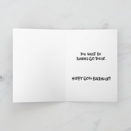 Carte Funny 60e anniversaire (Intérieur)