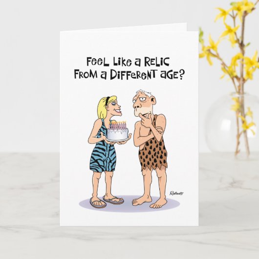 Carte Funny 60e anniversaire (Fleur jaune)