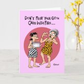 Carte Funny 60e anniversaire (Fleur jaune)