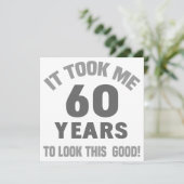 Carte Funny 60e anniversaire (Debout devant)