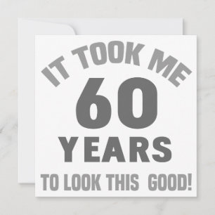 Carte Funny 60e anniversaire