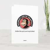 Carte Funny 60e anniversaire (Dos)