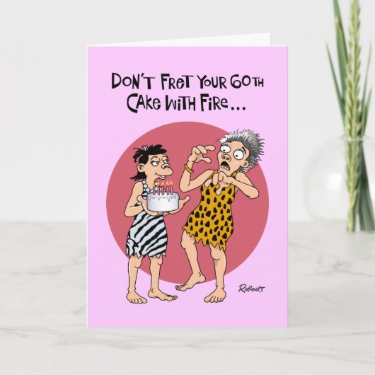 Carte Funny 60e anniversaire (Devant)