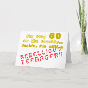 Carte Funny 60e anniversaire présent