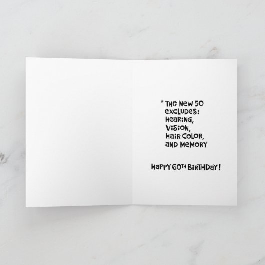 Carte Funny 60th Birthday Card (Intérieur)