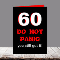 Funny 60th Birthday Card
