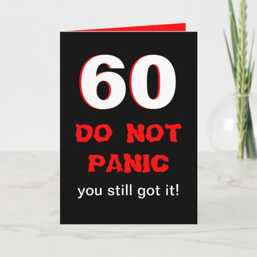 Carte Funny 60th Birthday Card (Devant)