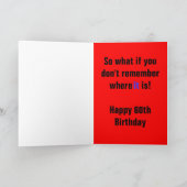 Carte Funny 60th Birthday Card (Intérieur)