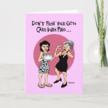 Carte Funny 60th Birthday Fretting Card<br><div class="desc">Funny 60th Birthday Greeting Card for a wonan who is turning 60 years old</div>