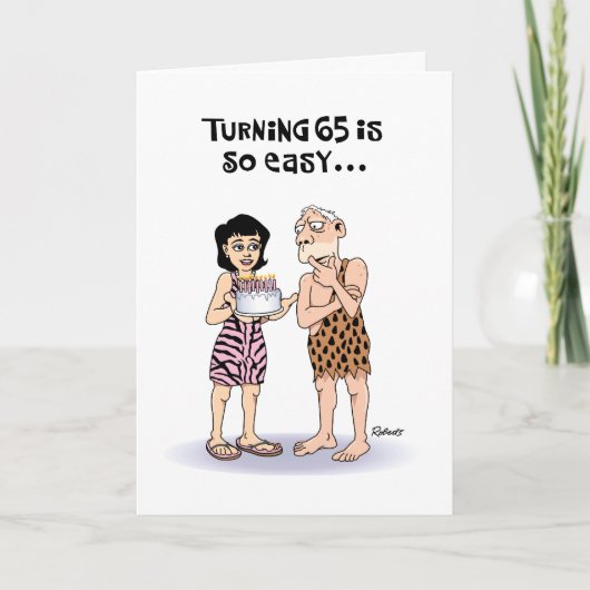 Carte Funny 65e anniversaire (Devant)