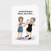 Carte Funny 65e anniversaire (Devant)