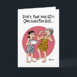 Carte Funny 65th Birthday Card<br><div class="desc">Drôle 65e anniversaire Carte de voeux pour une femme qui a 65 ans</div>