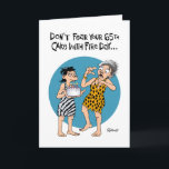 Carte Funny 65th Birthday Card<br><div class="desc">Drôle 65e anniversaire Carte de voeux pour une femme qui a 65 ans</div>