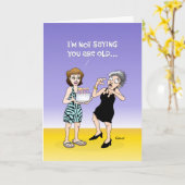 Carte Funny 65th Birthday Card (Fleur jaune)