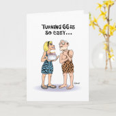 Carte Funny 66e anniversaire (Fleur jaune)