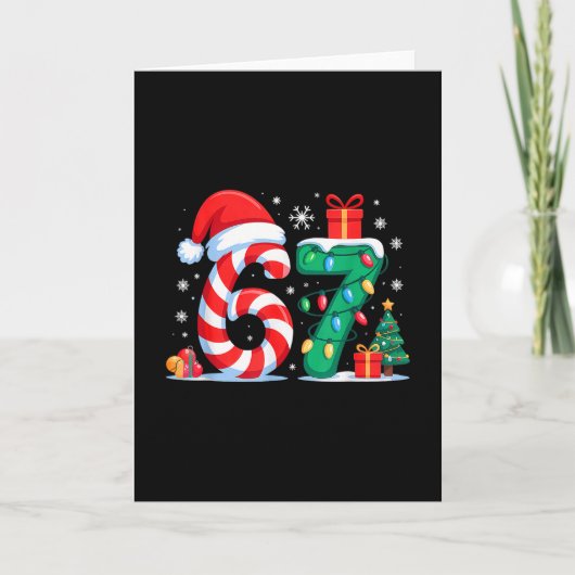 Carte Funny 67 Christmas 6 7 Six Seven Meme 6 7 Matching (Devant)